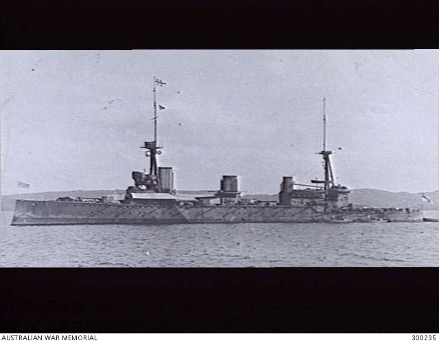 Australia in about 1913, before First World War modifications. The archive border and identification strip are retained.