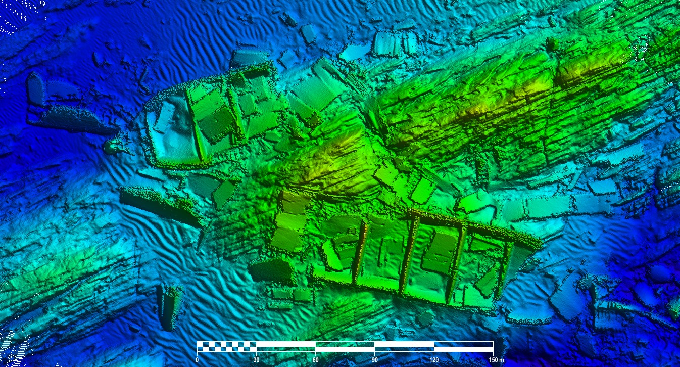 MV Kowloon Bridge — INFOMAR sonar-derived seabed survey