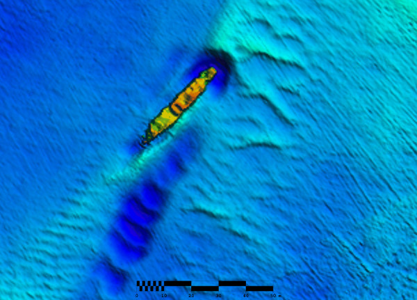 RFA Osage (Possibly) — INFOMAR sonar-derived seabed survey
