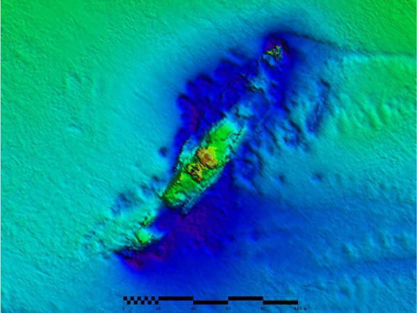 SS Seang Choon — INFOMAR sonar-derived seabed survey