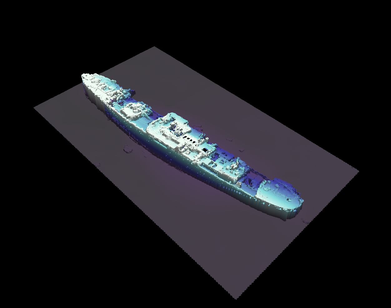 MV Bardini Reefer — INFOMAR sonar-derived seabed survey