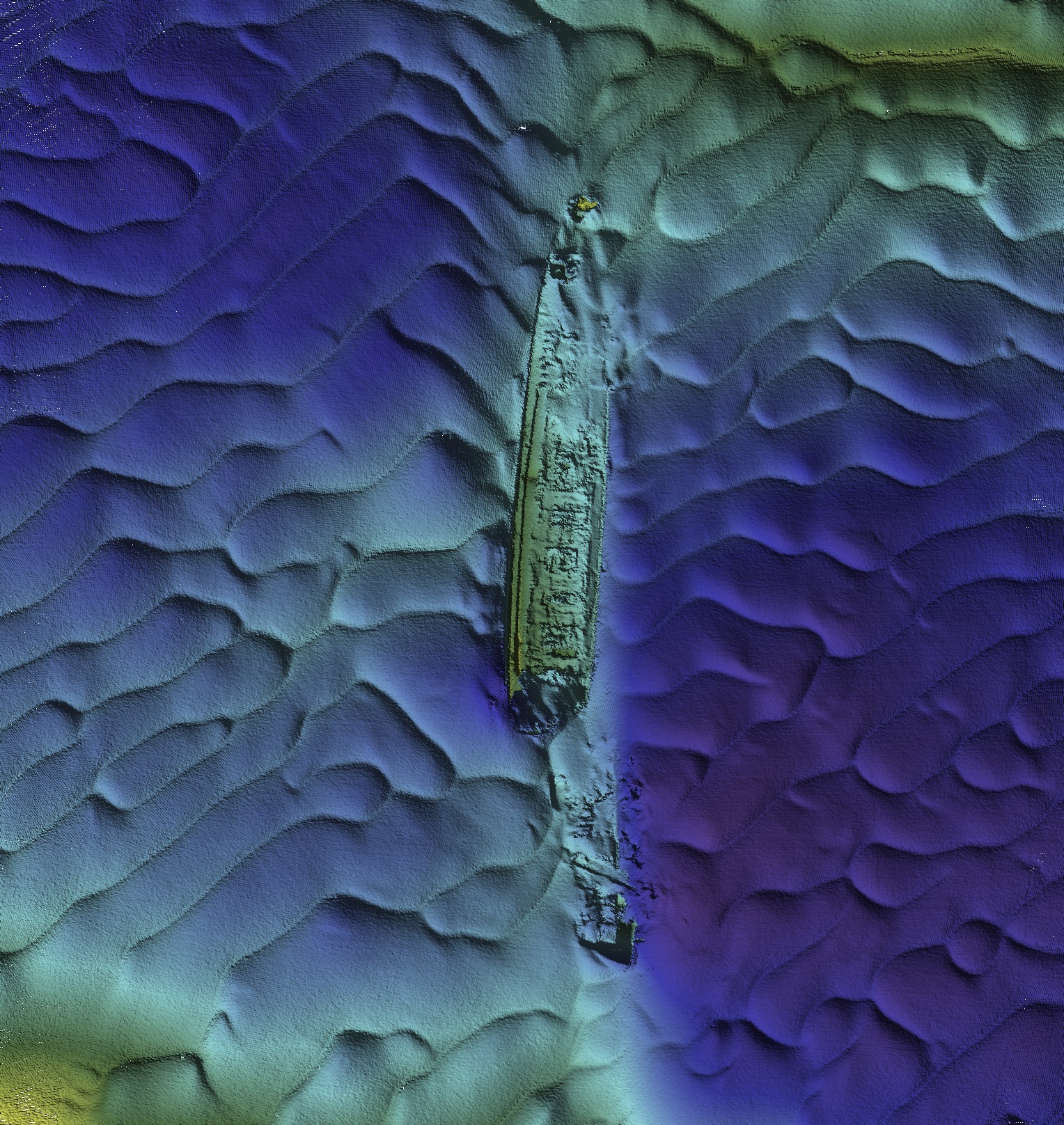 RMS Leinster — INFOMAR sonar-derived seabed survey