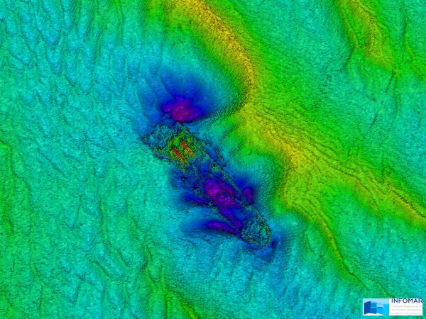 MV Bolivar (Stern) — INFOMAR sonar-derived seabed survey