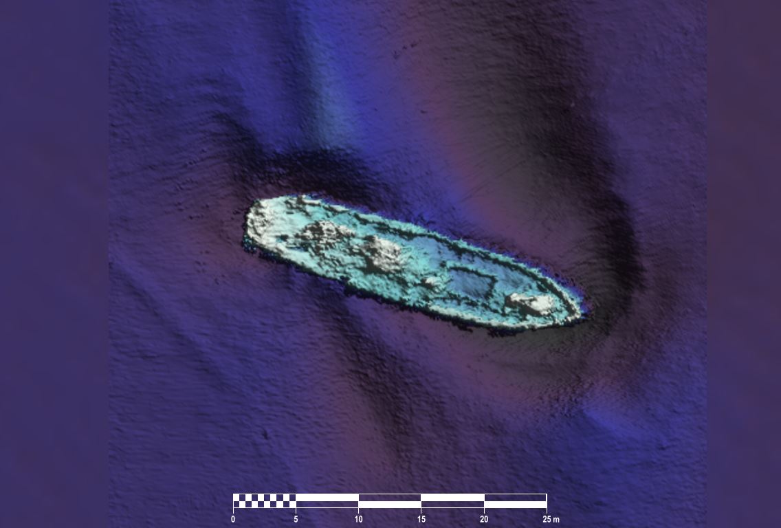 HMS Guide Me Il — INFOMAR sonar-derived seabed survey